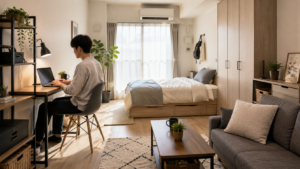 一人暮らしの家具配置で狭い部屋を快適に整える