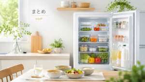 一人暮らしの冷蔵庫整理法　まとめ